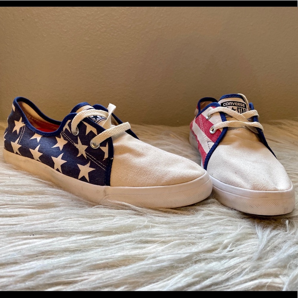 NEW Converse American Flag Shoes 9